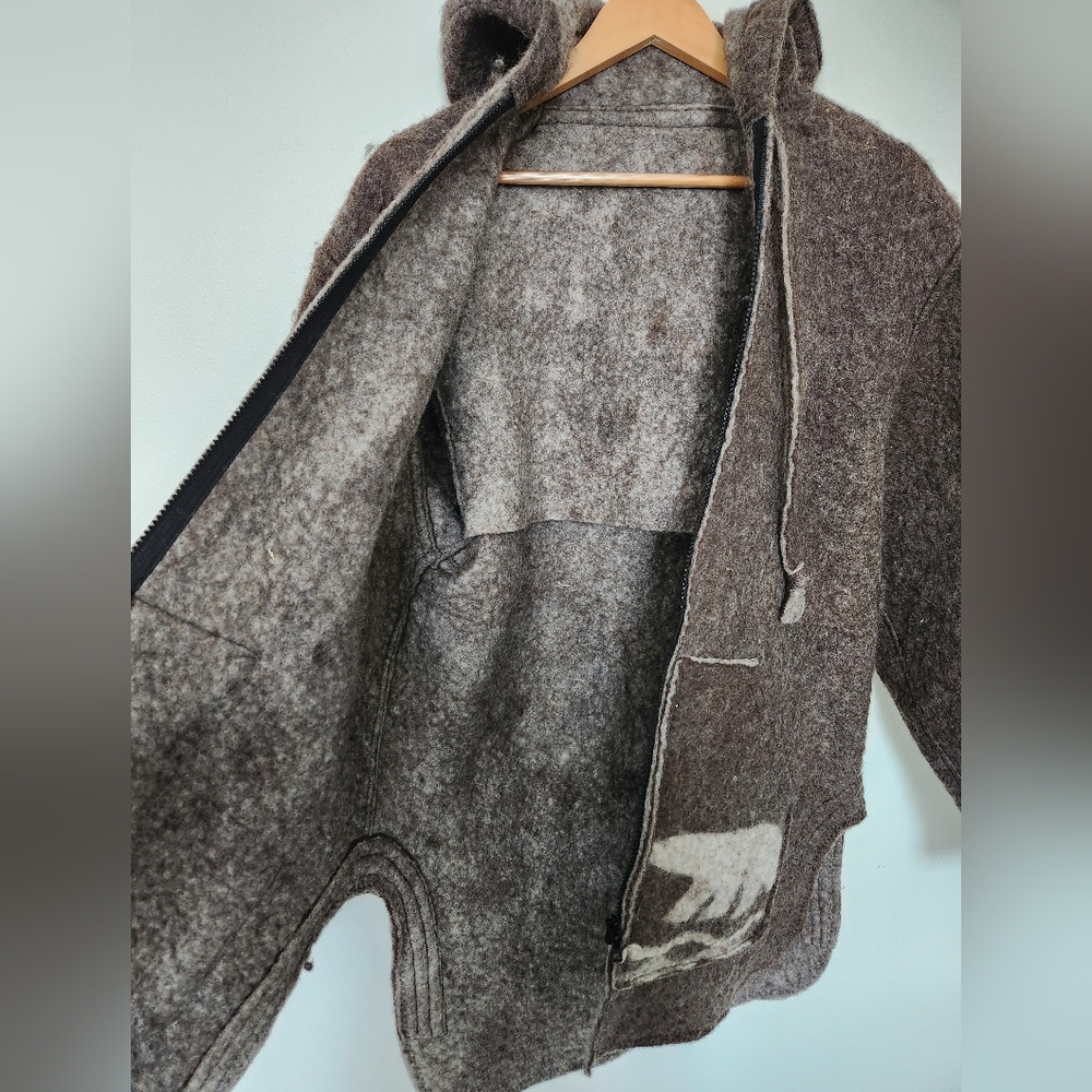 RARE Felted Wool Jacket Women's Large - Picture 8 of 11